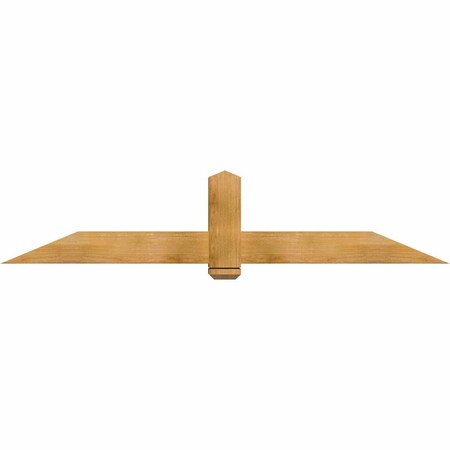 Ekena Millwork Eugene Rough Sawn Timber Gable Bracket, Western Red Cedar, 84"W x 17"H x 6"D x 6"F, 5/12 Pitch GBW084X17X0606EUG00RWR